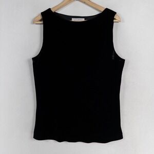 Brooks Brothers Velvet Tank Top Sz Large Sleeveless Rayon Silk Party Cocktail
